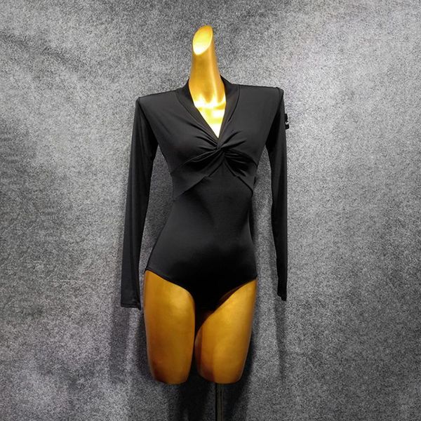 stage wear long sleeve v neck women latin dance bodysuit dancing practise tango chacha performamnce lp437, Black;red
stage wear long sleeve v neck women latin dance bodysuit dancing practise tango chacha performamnce lp437, Black;red