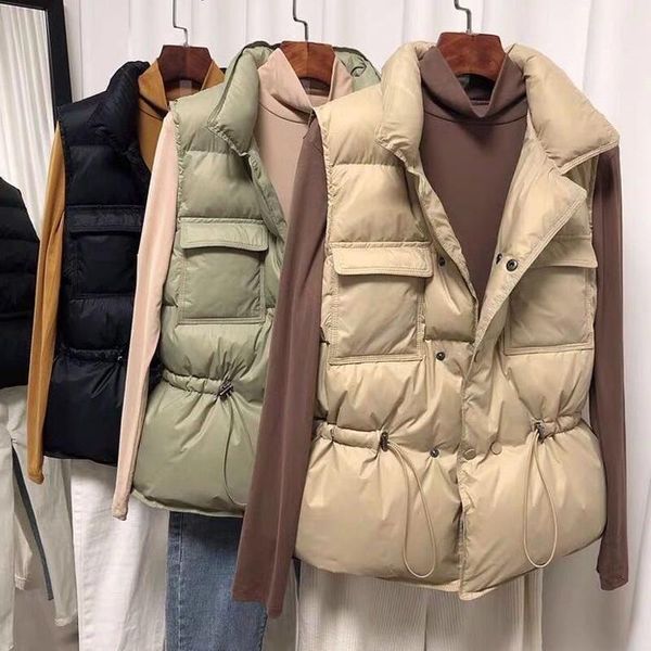 women's vests sleeveless vest women jacket light down short windproof lightweight warm waistcoat female white coat chalecos mujer, Black;white
women's vests sleeveless vest women jacket light down short windproof lightweight warm waistcoat female white coat chalecos mujer, Black;white