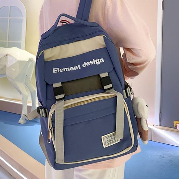 school bags cute backpack women waterproof nylon rucksack girls large capacity bookbag female student bagpack lady anti theft mochila