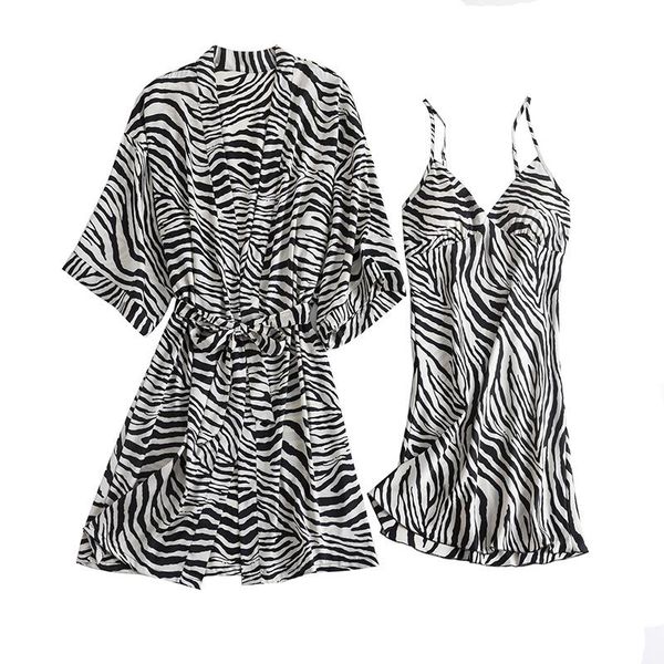 women striped robe set satin kimono gown silky 2pcs sleepwear summer sleep female v-neck nighty&robe homewear women's, Black;red
women striped robe set satin kimono gown silky 2pcs sleepwear summer sleep female v-neck nighty&robe homewear women's, Black;red