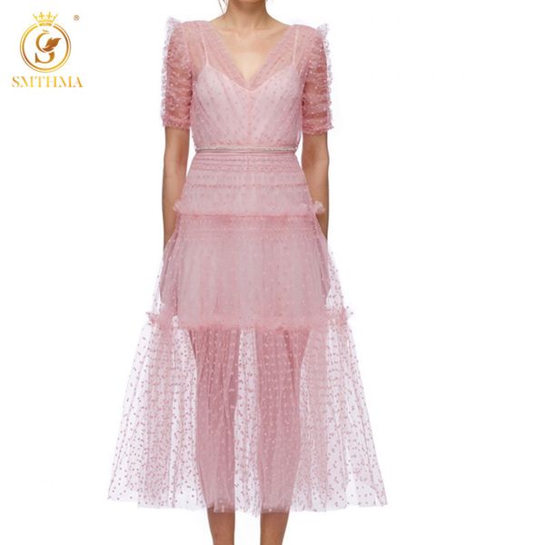 fashion runway summer dress double v neck short sleeve polka dot mesh long ruffles women party +vest 210520, Black;gray
fashion runway summer dress double v neck short sleeve polka dot mesh long ruffles women party +vest 210520, Black;gray
