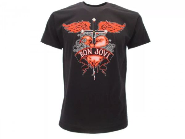 T shirt Bon Jovi Man Woman Black Short Sleeve Original Rock, White;black
T shirt Bon Jovi Man Woman Black Short Sleeve Original Rock, White;black