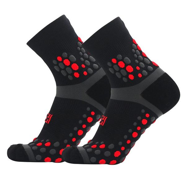 sports socks 3d beans stereo marathon cycling running any terry, Black
