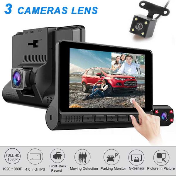 4'' touch screen dash cam 3 camera lens car dvr hd 1080p auto digital video recorder dashcam front rear view g-sensor dvrs
4'' touch screen dash cam 3 camera lens car dvr hd 1080p auto digital video recorder dashcam front rear view g-sensor dvrs
