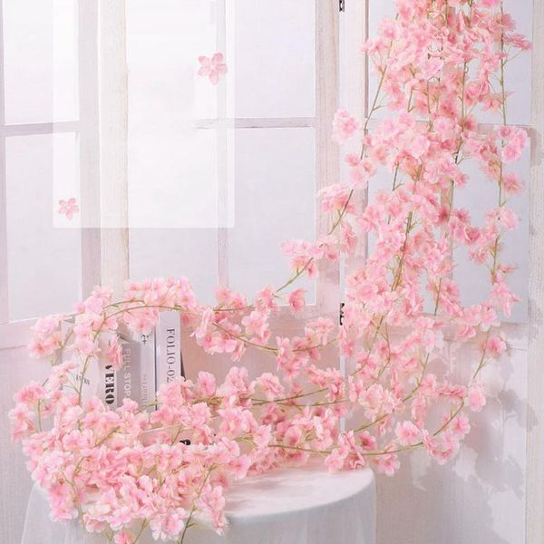 decorative flowers & wreaths luanqi artificial 1.8m silk fake for wedding wall deocr garland cherry blossom simulation flower
decorative flowers & wreaths luanqi artificial 1.8m silk fake for wedding wall deocr garland cherry blossom simulation flower