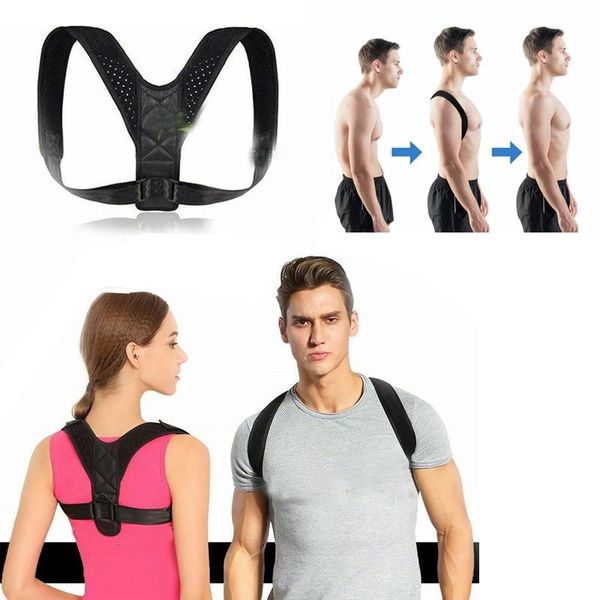 back support women men posture corrector adjustable belt invisible upper clavicle straightener, Black;blue
back support women men posture corrector adjustable belt invisible upper clavicle straightener, Black;blue