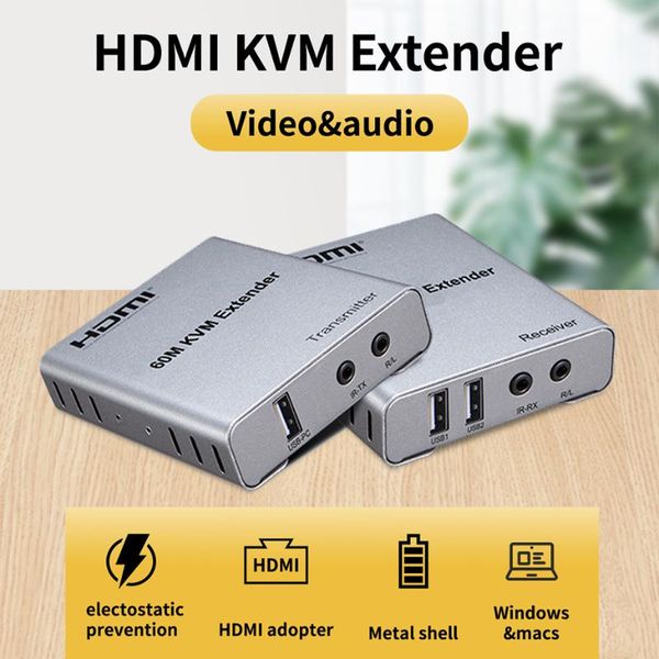 extender over cat5/6 ethernet cable 1080p usb with mouse&keyboard port up to 60m audio cables & connectors
extender over cat5/6 ethernet cable 1080p usb with mouse&keyboard port up to 60m audio cables & connectors