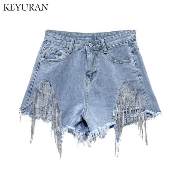 women's shorts european women blue denim summer 2021 tassel chain rhinestone skinny hole jean short mini girls lady, White;black
women's shorts european women blue denim summer 2021 tassel chain rhinestone skinny hole jean short mini girls lady, White;black