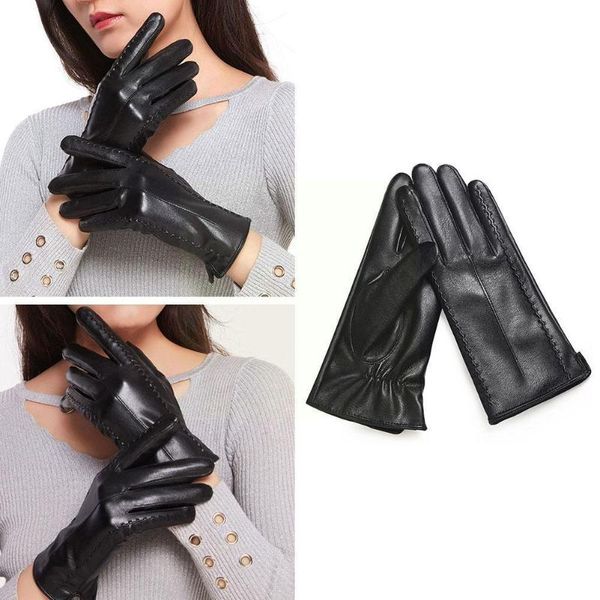 sports gloves women's sheepskin winter warmth plus velvet female screen short color thin 2021 high-end leather dr x7t5, Black
sports gloves women's sheepskin winter warmth plus velvet female screen short color thin 2021 high-end leather dr x7t5, Black