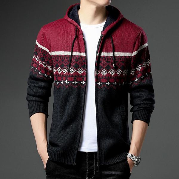 men's jackets autumn winter jacket men add cashmere thick knit cardigan hooded sweater leisure handsome print coat, Black;brown
men's jackets autumn winter jacket men add cashmere thick knit cardigan hooded sweater leisure handsome print coat, Black;brown