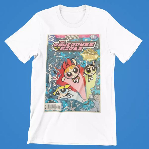 the powerpuff girls t-shirt cartoon 80s 90s 00s 100% retro gift japanese comic, White;black
the powerpuff girls t-shirt cartoon 80s 90s 00s 100% retro gift japanese comic, White;black