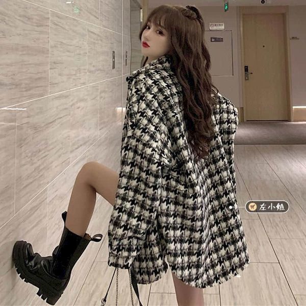 women's wool & blends coat, medium length herringbone pants suit, urban style, ideal for autumn and winter, in 2021, Black
women's wool & blends coat, medium length herringbone pants suit, urban style, ideal for autumn and winter, in 2021, Black