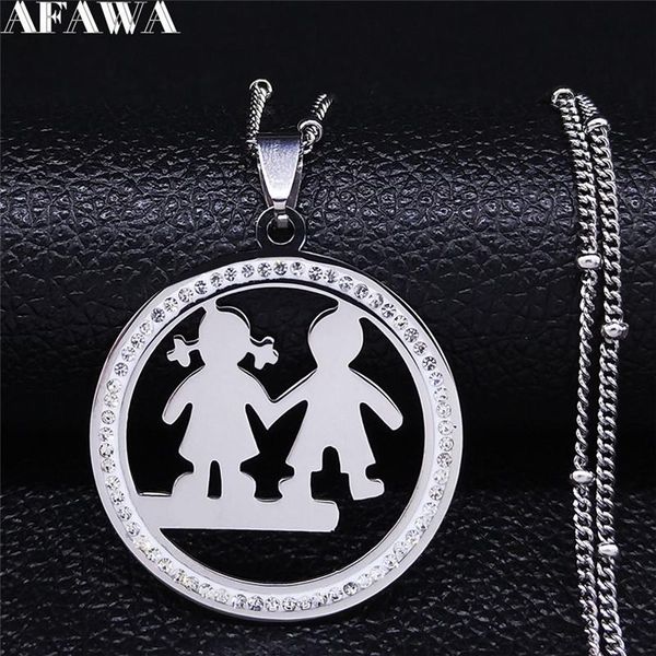 pendant necklaces 2021 crystal stainless steel chain necklace for women love boy and girl silver color jewelry colier femme n5s01
pendant necklaces 2021 crystal stainless steel chain necklace for women love boy and girl silver color jewelry colier femme n5s01