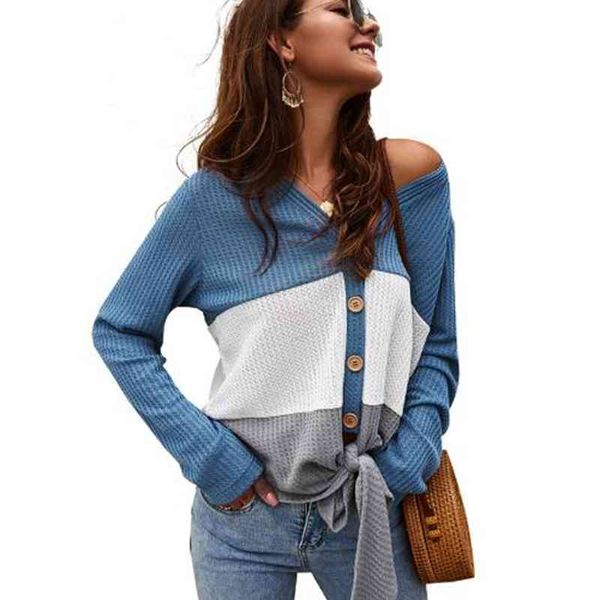 women's long sved sweater, v-neck sewing explosive, autumn and winter, 2021, White;black
women's long sved sweater, v-neck sewing explosive, autumn and winter, 2021, White;black