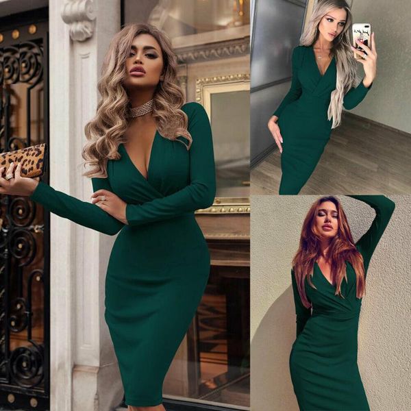 women summer long sleeve bandage bodycon evening party short dress solid v neck formal dresses ladies brief casual, Black;gray
women summer long sleeve bandage bodycon evening party short dress solid v neck formal dresses ladies brief casual, Black;gray