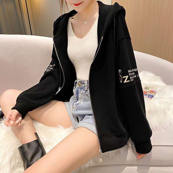 women's hoodies & sweatshirts super fire cece female sweater fall korean version loose woolen coat in hoods lazy wind nwxa, Black
women's hoodies & sweatshirts super fire cece female sweater fall korean version loose woolen coat in hoods lazy wind nwxa, Black