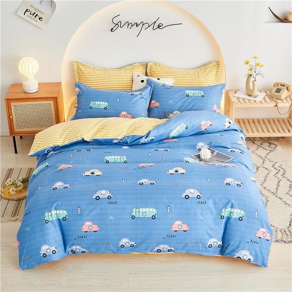 bedding sets home textiles 3/4pcs a/b double-sided single size cartoon car blue sheet pattern breathable pillowcase oceania
bedding sets home textiles 3/4pcs a/b double-sided single size cartoon car blue sheet pattern breathable pillowcase oceania