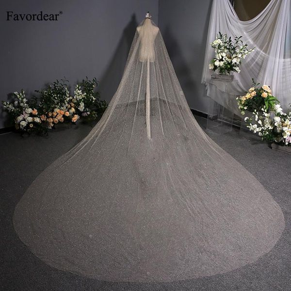 bridal veils favordear champagne 3.8m cut edge sequin wedding veil long velos de noiva 1 tier with comb accessories, Black
bridal veils favordear champagne 3.8m cut edge sequin wedding veil long velos de noiva 1 tier with comb accessories, Black