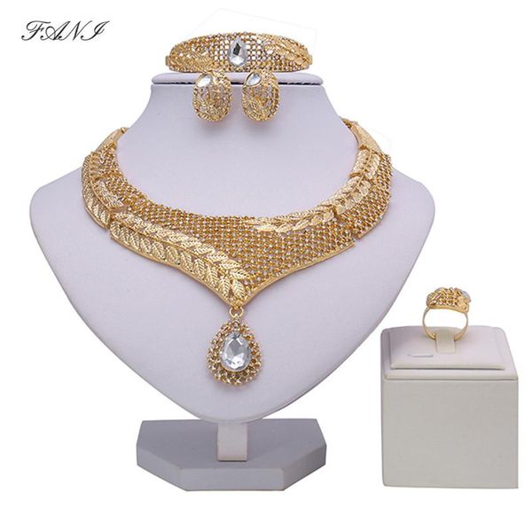 earrings & necklace fani exquisite dubai gold jewelry set wholesale nigerian wedding designer african beads woman costume, Silver
earrings & necklace fani exquisite dubai gold jewelry set wholesale nigerian wedding designer african beads woman costume, Silver