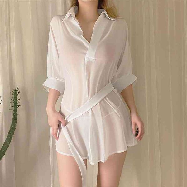 korean sleep shirt transparent womens sleepwears comfy clothes white summer lingerie plus size dress for wear, Black;red
korean sleep shirt transparent womens sleepwears comfy clothes white summer lingerie plus size dress for wear, Black;red