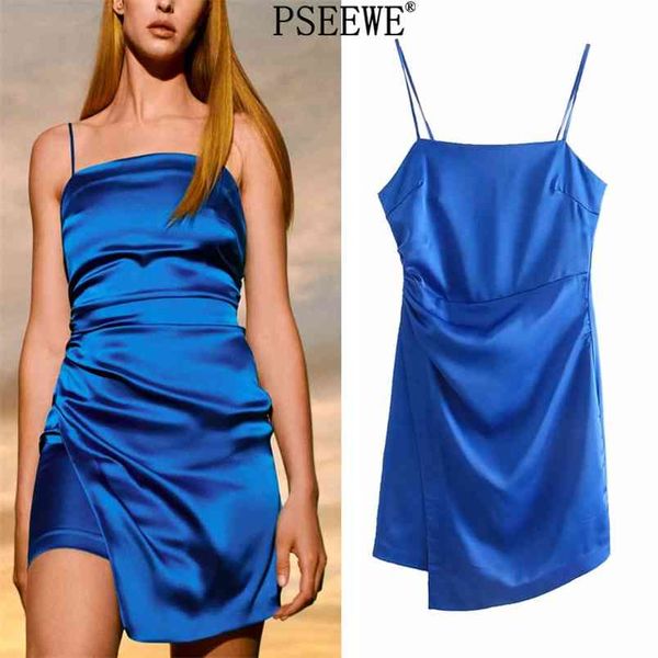 summer dress women blue satin mini slip woman ruched backless strap asymmetric hem short party es 210519, Black;gray
summer dress women blue satin mini slip woman ruched backless strap asymmetric hem short party es 210519, Black;gray