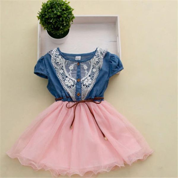 princess girls baby kids girl dresses lace belt patchwork denim tulle stitching age 1 6y, Red;yellow
princess girls baby kids girl dresses lace belt patchwork denim tulle stitching age 1 6y, Red;yellow