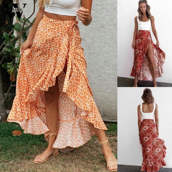 womens skirt women summer boho print high slit ruffles long elegant waist beach faldas mujer moda, Black
womens skirt women summer boho print high slit ruffles long elegant waist beach faldas mujer moda, Black