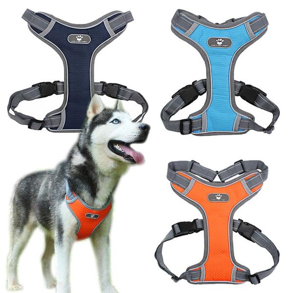 dog collars & leashes reflective adjustable harness for small medium large safety training sport pitbull pet chest vest harnesses
dog collars & leashes reflective adjustable harness for small medium large safety training sport pitbull pet chest vest harnesses