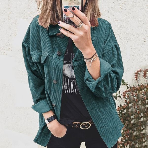 2021 autumn and winter new women's wear lapel thickened cardigan corduroy button shirt coat, Black;red
2021 autumn and winter new women's wear lapel thickened cardigan corduroy button shirt coat, Black;red
