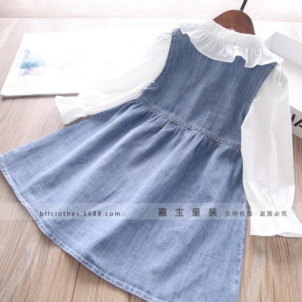 clothing sets girls wholesale girl clothes baby white shirt and denim sleeveless dress 2pcs suits
clothing sets girls wholesale girl clothes baby white shirt and denim sleeveless dress 2pcs suits