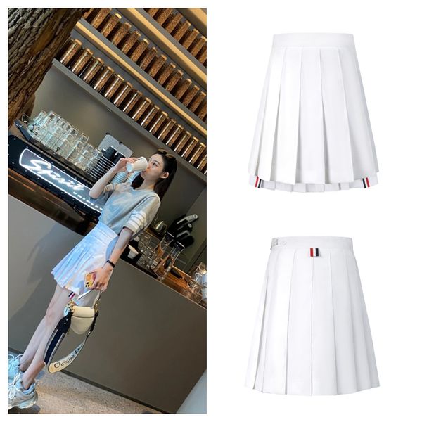 dress tb pleated skirt spring summer college swing tie four bar thom white a-line short mini, White;black
dress tb pleated skirt spring summer college swing tie four bar thom white a-line short mini, White;black