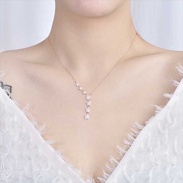 chokers unique design star tassel necklaces women elegant diamond anti allergy pendant for female fashion jewelry gift, Golden;silver
chokers unique design star tassel necklaces women elegant diamond anti allergy pendant for female fashion jewelry gift, Golden;silver