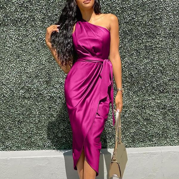 casual dresses #l5 women party dress solid one shoulder ruched slit sleeveless belt formal vintage elegance vestido de mujer, Black;gray
casual dresses #l5 women party dress solid one shoulder ruched slit sleeveless belt formal vintage elegance vestido de mujer, Black;gray