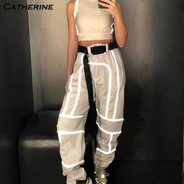 women's pants & capris trendy reflective sport trousers women hip hop loose streetwear joggers sweatpants pantalones mujer, Black;white
women's pants & capris trendy reflective sport trousers women hip hop loose streetwear joggers sweatpants pantalones mujer, Black;white