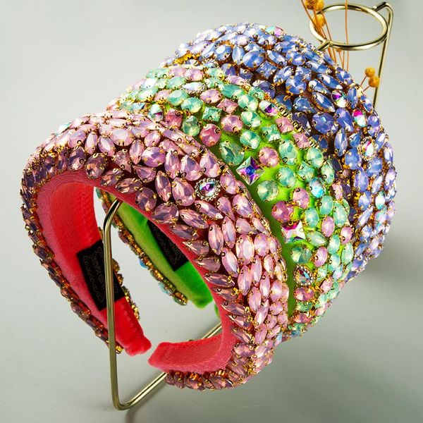 personality green purple pink color rhinestones wild geometric headband new baroque exaggerated fashion temperament hairbands, Silver
personality green purple pink color rhinestones wild geometric headband new baroque exaggerated fashion temperament hairbands, Silver