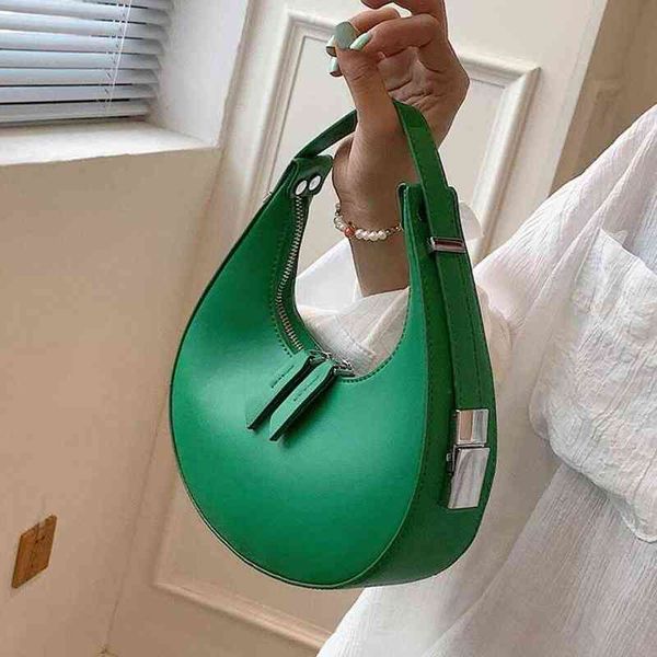 shopping bags fashion pu leather underarm women half month summer female handbag vintage designer messenger bag purses 220301
shopping bags fashion pu leather underarm women half month summer female handbag vintage designer messenger bag purses 220301