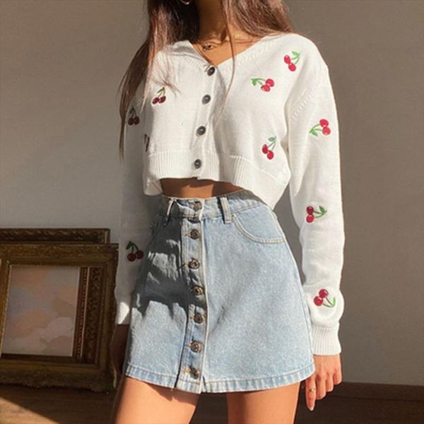 v neck long sleeve womens sweaters knitted cardigan women autumn streetwear 90s knitwear preppy style cherry blouse, White;black
v neck long sleeve womens sweaters knitted cardigan women autumn streetwear 90s knitwear preppy style cherry blouse, White;black