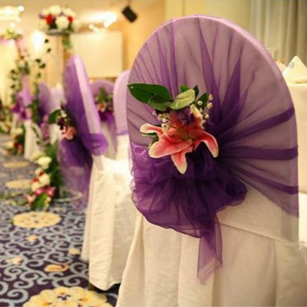 50pcs 65 x 275cm organza chair hoods banquet tulle caps gauze tie back sash bow for el event wedding decoration sashes
50pcs 65 x 275cm organza chair hoods banquet tulle caps gauze tie back sash bow for el event wedding decoration sashes