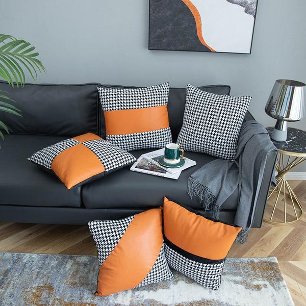 cushion/decorative pillow houndstooth yarn dyed jacquard dutch velvet stitching living room cushion nordic sofa waist belt cover case home d
cushion/decorative pillow houndstooth yarn dyed jacquard dutch velvet stitching living room cushion nordic sofa waist belt cover case home d