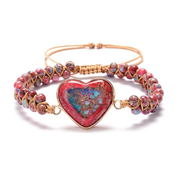 charm bracelets natural jade heart bracelet jasper friendship wrap women's jewelry, Golden;silver
charm bracelets natural jade heart bracelet jasper friendship wrap women's jewelry, Golden;silver