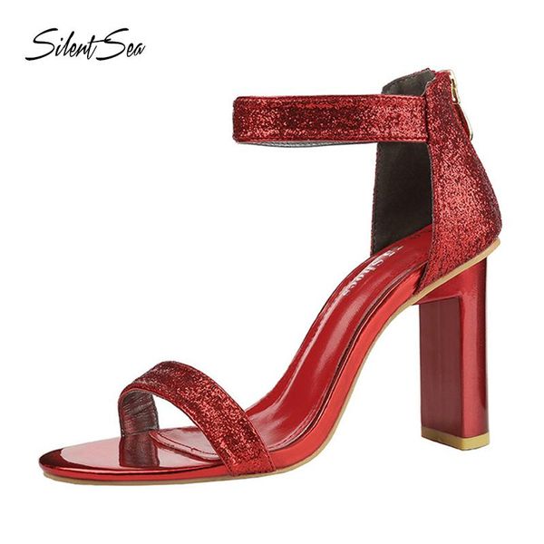 silentsea shining women sandals zipper red color summer shoes party wedding fashion ladies 9cm stilettos dress, Black
silentsea shining women sandals zipper red color summer shoes party wedding fashion ladies 9cm stilettos dress, Black