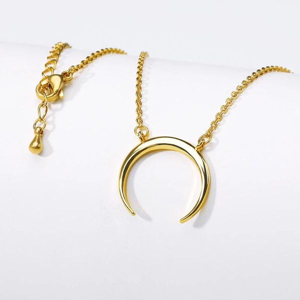 stainless steel collier lune half moon necklace gold/silver color metal ox horn crescent choker collar acero media chokers, Golden;silver
stainless steel collier lune half moon necklace gold/silver color metal ox horn crescent choker collar acero media chokers, Golden;silver