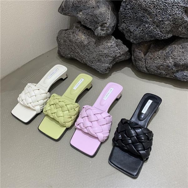 sandals brand weave slippers women 2021 fashion strange low heels slipper slides casual outdoor flip flops shoes sandales mujer, Black
sandals brand weave slippers women 2021 fashion strange low heels slipper slides casual outdoor flip flops shoes sandales mujer, Black