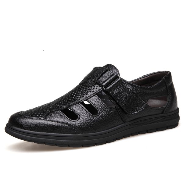 slippers genuine leather men sandals luxury summer shoes fashion sandalias beach soft bottom breathable dmyx, Black
slippers genuine leather men sandals luxury summer shoes fashion sandalias beach soft bottom breathable dmyx, Black