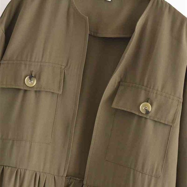 french loose solid color laminated decorative coat spring and autumn street style casual temperament cardigan jacket, Black;brown
french loose solid color laminated decorative coat spring and autumn street style casual temperament cardigan jacket, Black;brown