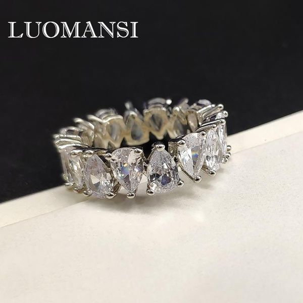 cluster rings luomansi 2021 drop-shaped zircon diamond ring woman's real s925 sterling silver jewelry wholesale, Golden;silver
cluster rings luomansi 2021 drop-shaped zircon diamond ring woman's real s925 sterling silver jewelry wholesale, Golden;silver