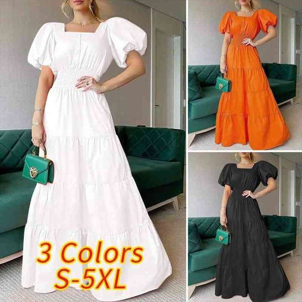 ladies elegant party dress summer sun dress square neck puff sleeve long casual beach, Black;gray
ladies elegant party dress summer sun dress square neck puff sleeve long casual beach, Black;gray