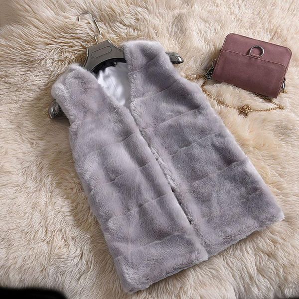 women's fur & faux winter women vest sleeveless v-neck jacket plus size 4xl korean clothing beige gray white coat, Black
women's fur & faux winter women vest sleeveless v-neck jacket plus size 4xl korean clothing beige gray white coat, Black