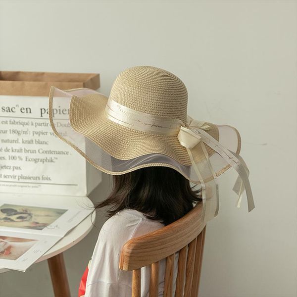 summer women big brim bow breathable mesh straw cap seaside beach sunscreen sun hat gorros, Blue;gray
summer women big brim bow breathable mesh straw cap seaside beach sunscreen sun hat gorros, Blue;gray