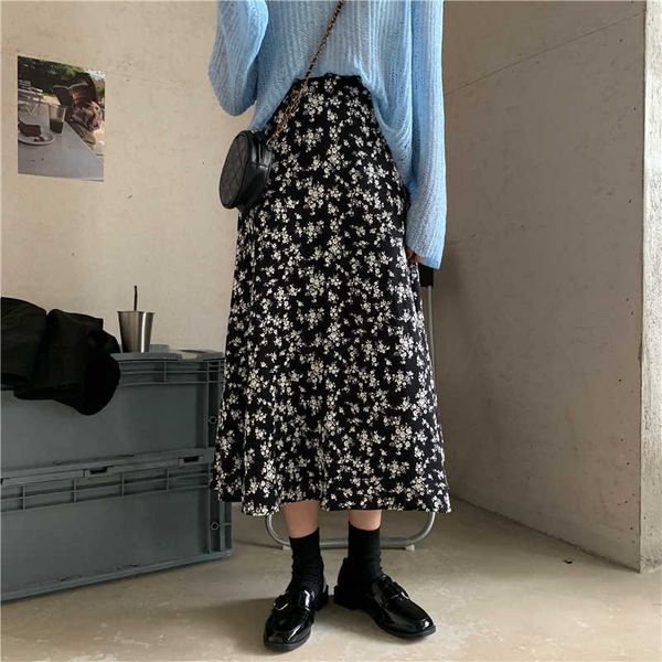 skirts vintage floral print a-line pleated long winter women korean streetwear drawstring elastic waist midi skirt lined cs21, Black
skirts vintage floral print a-line pleated long winter women korean streetwear drawstring elastic waist midi skirt lined cs21, Black